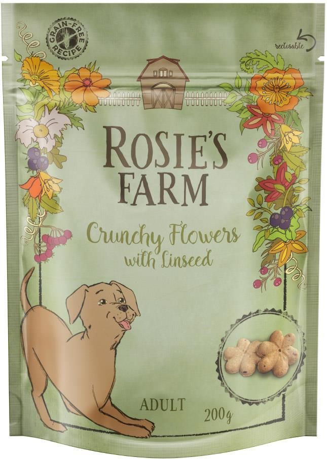 Karma Rosie'S Farm Snacks Adult Crunchy Flowers 200g Ceny i opinie