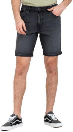 WRANGLER TEXAS SHORTS MĘSKIE SZORTY SPODENKI EBONY BLACK W11CBYZ45