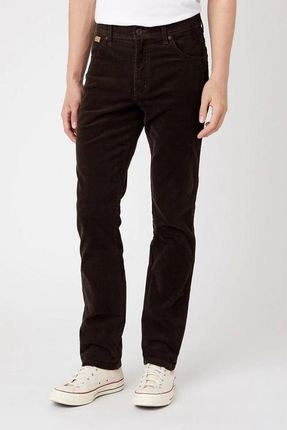 WRANGLER TEXAS SLIM MĘSKIE SPODNIE SZTRUKSOWE SZTRUKS COFFEE BEAN W12SECH31