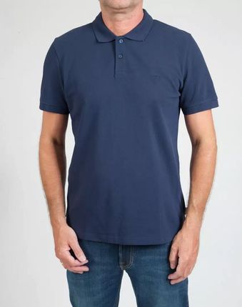 WRANGLER POLOSHIRT MĘSKI T-SHIRT KOSZULKA NAVY W7X7K4114