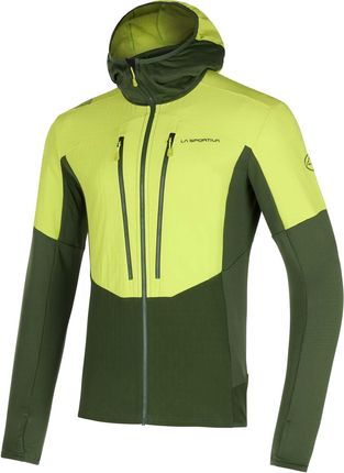 Bluza La Sportiva Session Tech Hoody - Forest/Lime Punch