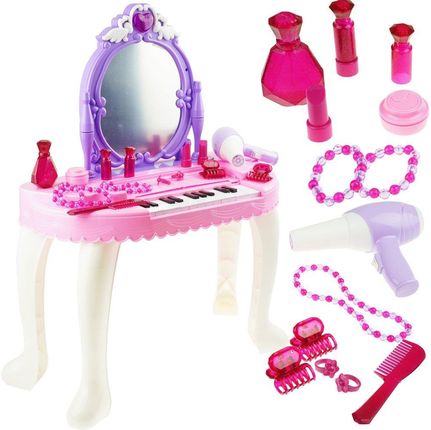 Kindersafe Toaletka Róż Dla Dziewczynki Z Pianinem Lustrem Pianino Akcesoria