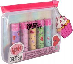 Zabawka Create It! Zestaw 5 Pachnących Balsamów Do Ust W Kosmetyczce