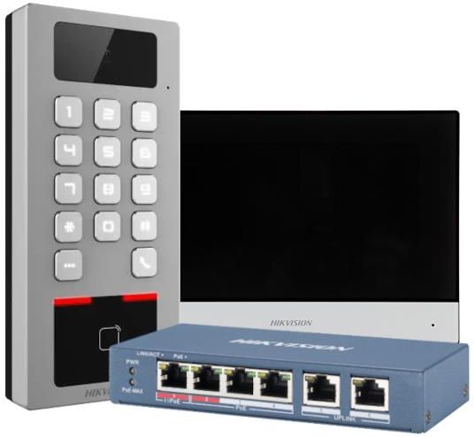 Zestaw wideodomofonu z funkcją kontroli dostępu HIKVISION - Ceny i ...
