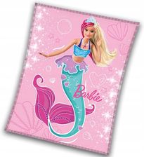 Koc Carbotex 130X170Cm Odcienie Różu Barbie Dla Dzieci Przytulny Coral