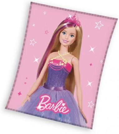 Koc Dziecięcy Barbie Lalka Różowy 4173 C23 Carbotex Rozmiar 150X200Cm
