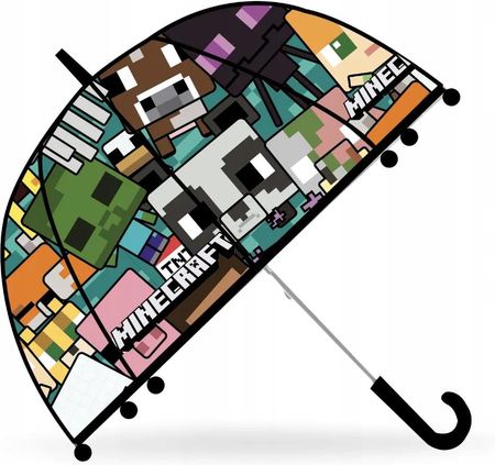 Minecraft Parasol Parasolka przezroczysta 48cm