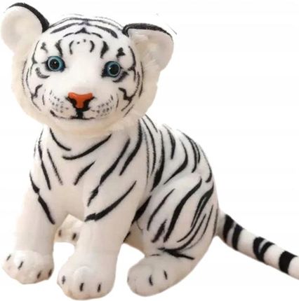Deef Pluszowy Tygrys Biały Maskotka Kot Tygrysek