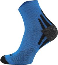Zaawansowane skarpety biegowe RUNNING RAID 50% MERINO oddychające, płaskie szwy - Niebieski