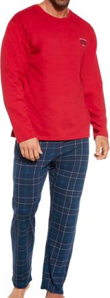 Bawełniana piżama męska Cornette 124/244 czerwona (S)