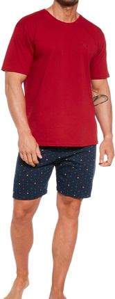 Bawełniana piżama męska Cornette 326/239 czerwona (2XL)