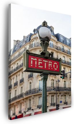Mpink Obraz Na Płótnie Architektura Paryż Metro 80X120 Cm 6597