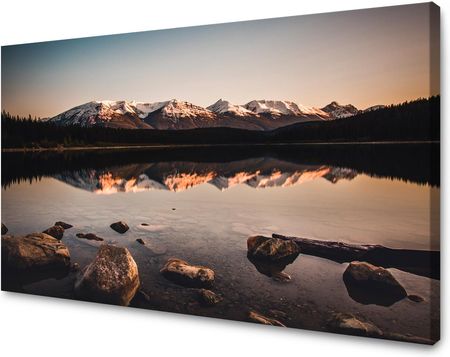 Mpink Obraz Na Płótnie Natura Krajobraz Góry Jezioro 120X60 Cm 2270