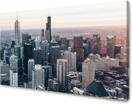 Mpink Obraz Na Płótnie Architektura Chicago 100X80 Cm 2602