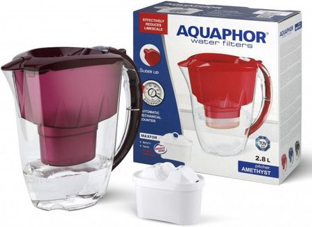 Dzbanek filtrujący Aquaphor Amethyst 2,8l Wiśniowy + Wkład B25 Maxfor