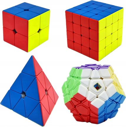 MoYu ZestawK Kostka Rubika 2x2 + 4x4 + Piramida + Megaminx 