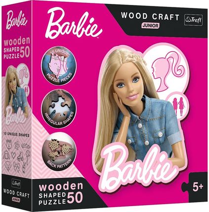 Trefl Puzzle drewniane 50el. Piękna Barbie 20201