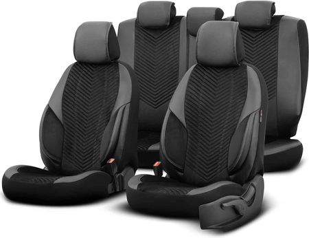 Otom Komplet Pokrowców Na Fotele Samochodowe Advanced 204 Black Babyface 3-Zip