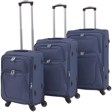 3-częściowy komplet walizek podróżnych, granatowy
