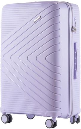Duża walizka KEMER WINGS DQ181-04 White Purple