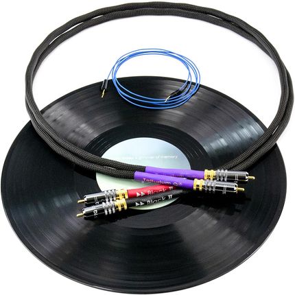 Tellurium Q Black II Tone Arm/Turntable Rca Cable - Interkonekt Gramofonowy 2X1.0M   