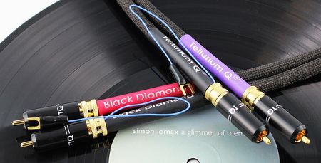 Tellurium Q Black Diamond Tone Arm/Turntable Rca Cable - Interkonekt Gramofonowy 2X1.0M   