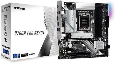 Asrock B760M PRO RS/D4 LGA1700 B760 DDR4 mATX (B760MPRORSD4)