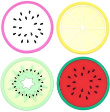 Zdjęcie VESPERO - Podkładki silikonowe pod kubki, szklanki - Ø 8 cm - 4 szt. - Chełmża