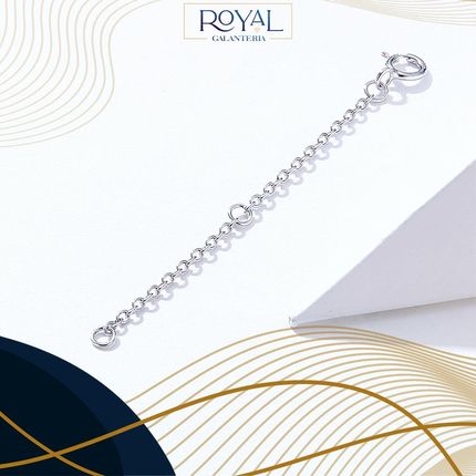 Przedłużka do łańcuszka bransoletki Srebrna 6cm - zdjęcie 4