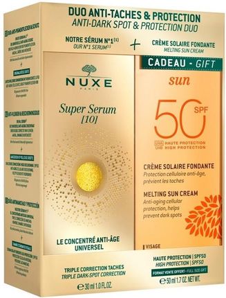 Nuxe Pielęgnacja Ciała Sun Super Serum + High Protection Spf50 Zestaw Prezentowy
