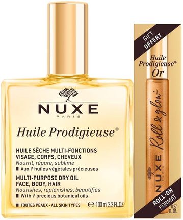 Nuxe Huile Prodigieuse Multipurpose Dry Oil And Roll On Limited Edition