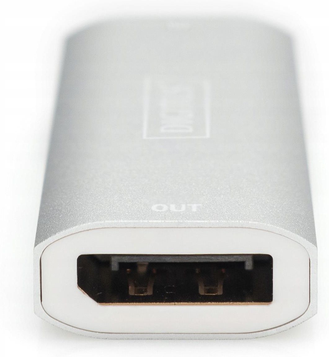 Repetidor DisplayPort DIGITUS - Extiende Señal Hasta 30 M, Compatible 8K/30 Hz, Alimentación Por USB-C