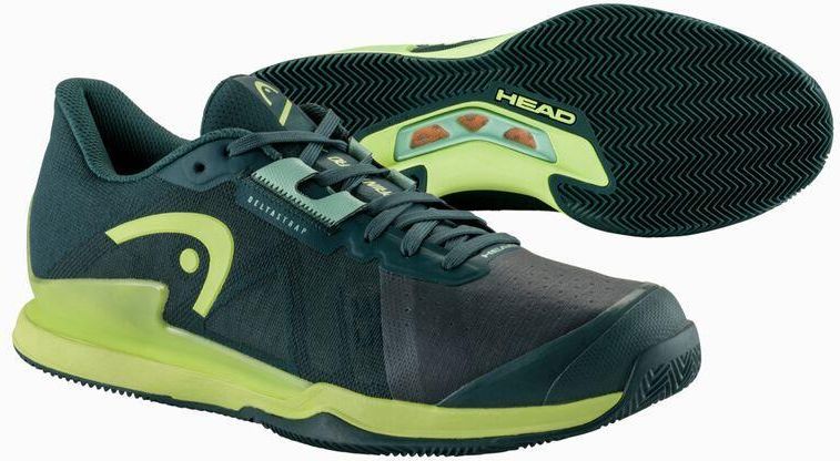 Chaussures de tennis HEAD Sprint Pro 3.5 pour hommes - Blanches-Noires - Taille 43 - Confort léger et respirant - Sport