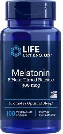 Life Extension Melatonin 6 Hour Timed Release 300Mcg 100 Vege Tabs