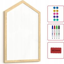 Allboards Domek Tablica Biała Magnetyczno-Suchościeralna W Kształcie Domku