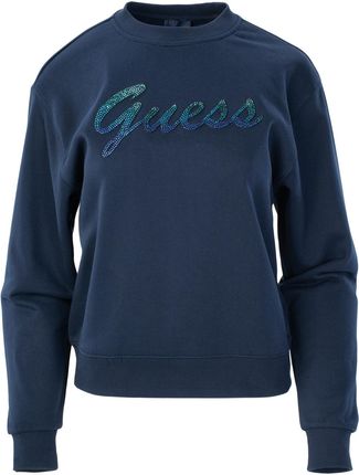 Damska Bluza Guess CN Guess Shiny Sweatshirt W3Bq12Kbkm0-G7P1 – Granatowy