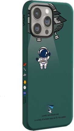 Nemo Etui Iphone 13 Pro Astronauta Nasa Ciemnozielone