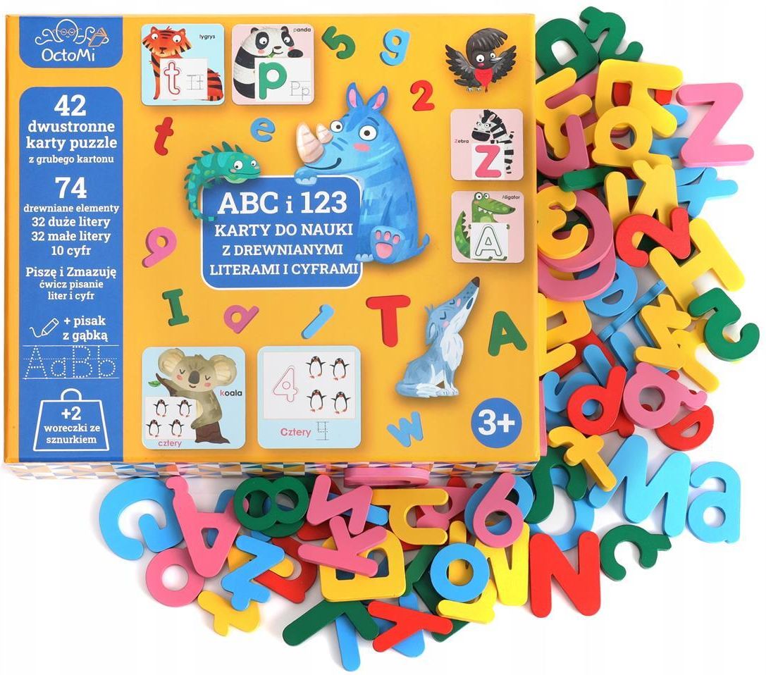 Octomi Octomi Abc I 123 Karty Do Nauki - Ceny i opinie - Ceneo.pl