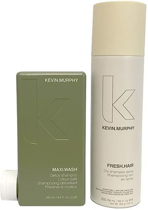 Kevin Murphy Maxi.Wash + Fresh.Hair Areosol | Zestaw Do Stylizacji: Głęboko Oczyszczający Szampon 250Ml Suchy