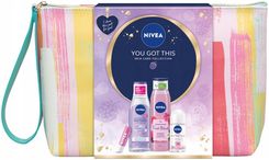 Zdjęcie Nivea You Got This Zestaw Antyperspirant Roll-On 50Ml + Odświeżający Żel Pod Prysznic 300Ml Pielęgnująca Pomadka Do Ust 5.5Ml Kojący Płyn Micelarn - Tomaszów Mazowiecki