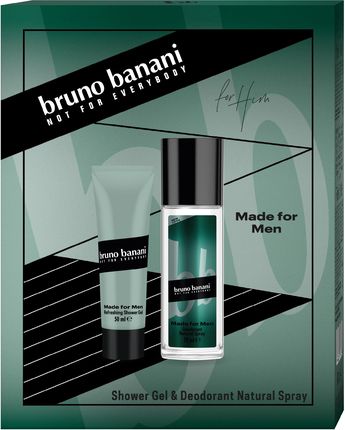 Coty Bruno Banani Zestaw Prezentowy Made For Men Dezodorant Naturalny Spray 75Ml+Żel Pod Prysznic 50Ml
