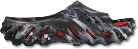 Klapki Crocs Echo Marbled Slide in Black/Flame - 208467-0X9