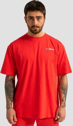 GymBeam Koszulka Oversize Limitless Hot Red
