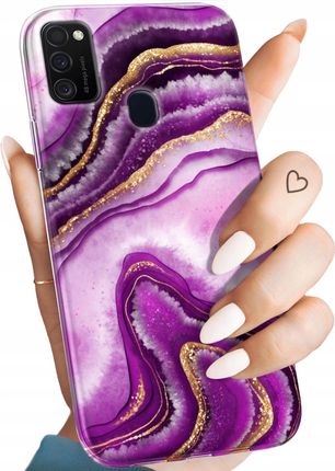 Hello Case Etui Do Samsung Galaxy M21 Różowy Marmur Róż