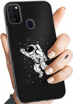 Hello Case Etui Do Samsung Galaxy M21 Astronauta Guma
