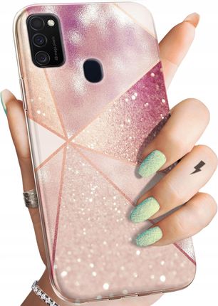 Hello Case Etui Do Samsung Galaxy M21 Różowe Złoto