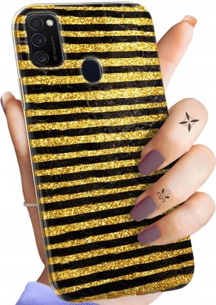 Hello Case Etui Do Samsung Galaxy M21 Złoto Obudowa