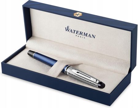 Waterman Pióro Wieczne Expert Deluxe Metalic Niebieski F Ct 2187650