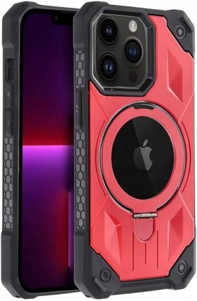 Partner Futerał Armor Mag Cover Kompatybilny Z Magsafe Do Iphone 13 Pro Max Czerwon - zdjęcie 3