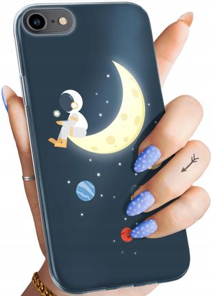 Hello Case Etui Do Iphone 7 8 Se 2020 Moon Księżyc Star